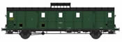 French SNCF Luggage Car OCEM 29 Functional Lights, black roof, 3 Ligths, Cushion wheelboxes, Era II